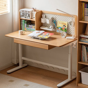 Beech Solid Wood Hand-Cranked Lifting Table Board Shelf  DIY